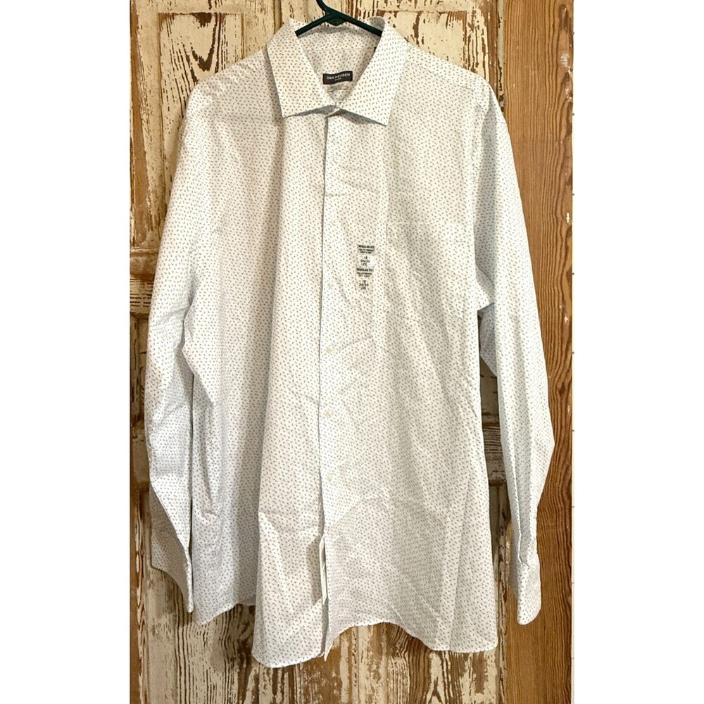 Van Heusen Flex Reg Fit Long Sleeve Stretch Dress Shirt - Bermuda - 18 34-35 2XL
